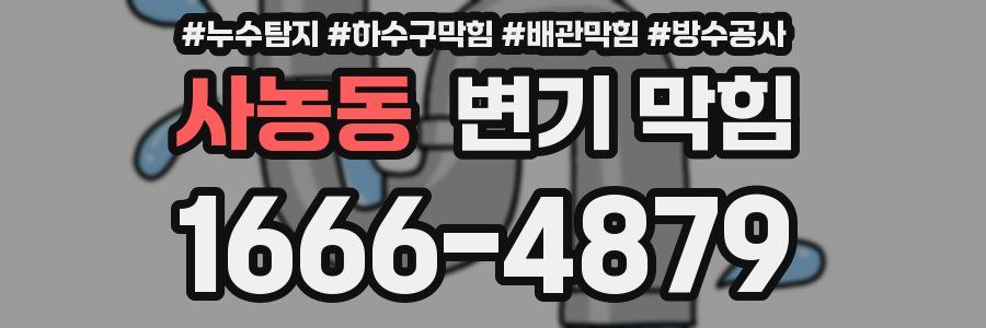 사농동 변기 막힘