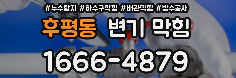 후평동 변기 막힘