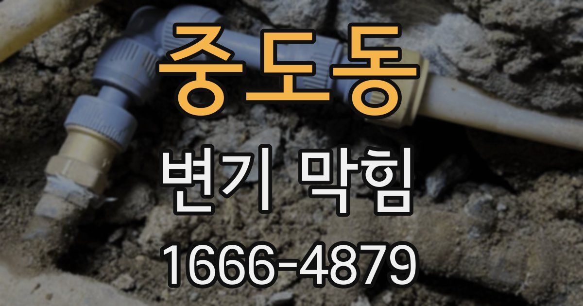 중도동 변기 막힘