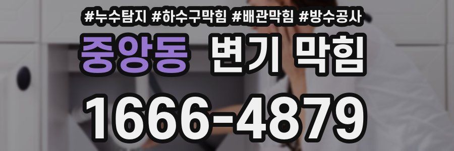 중앙동 변기 막힘