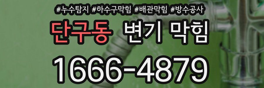 단구동 변기 막힘