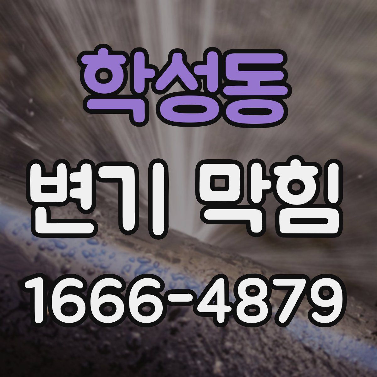 학성동 변기 막힘