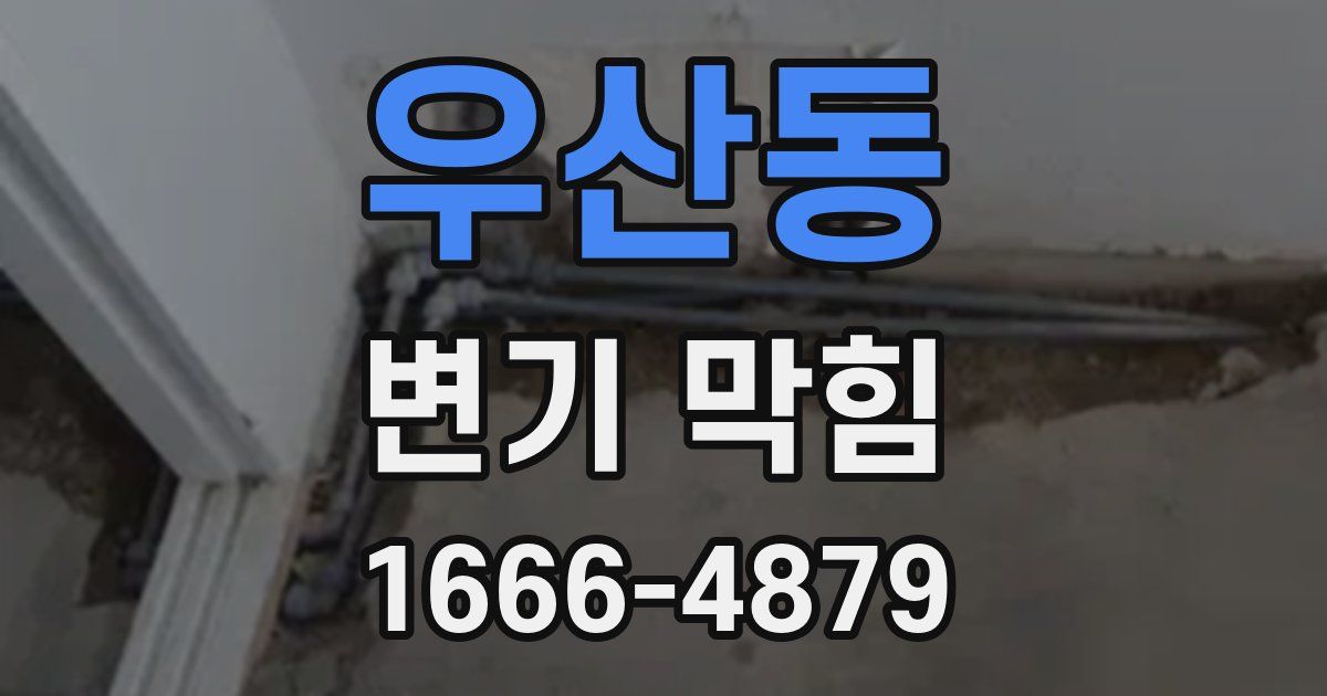우산동 변기 막힘