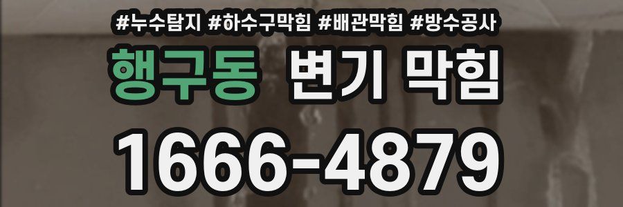 행구동 변기 막힘