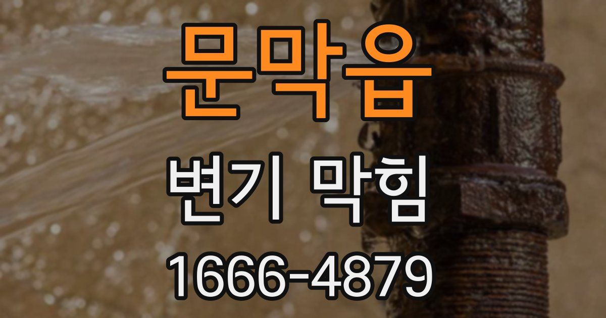 문막읍 변기 막힘
