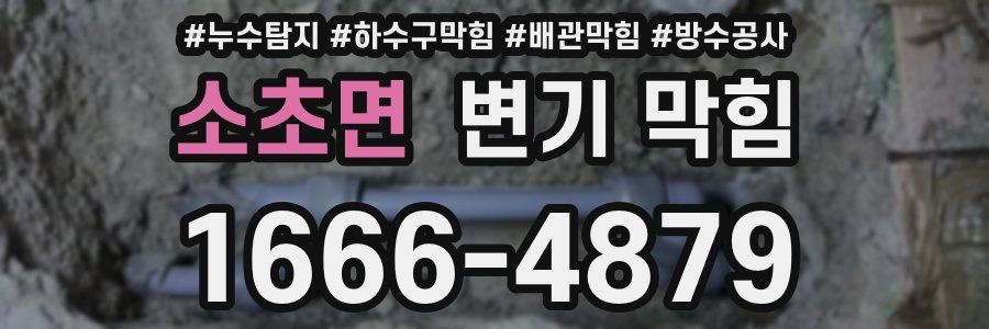 소초면 변기 막힘