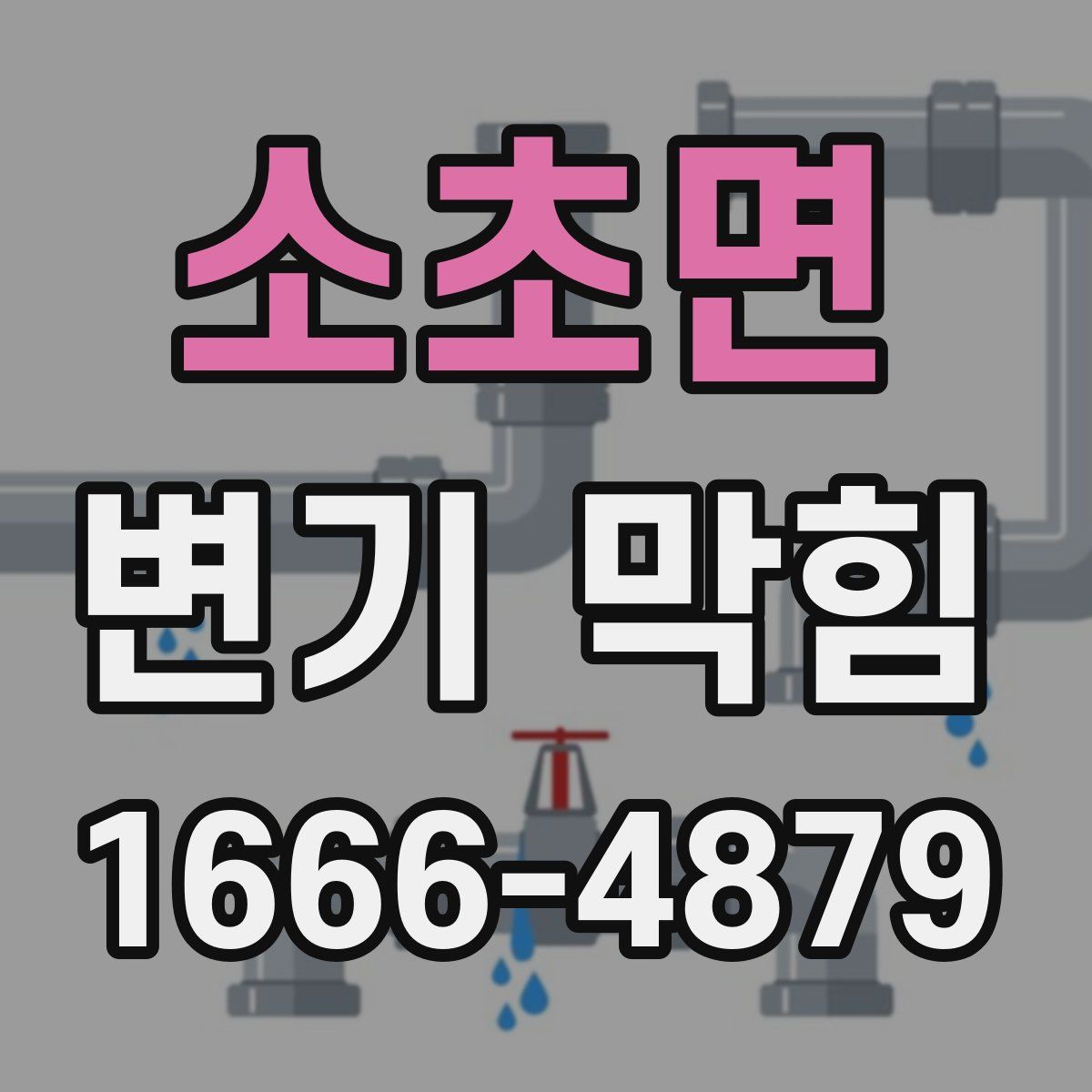 소초면 변기 막힘