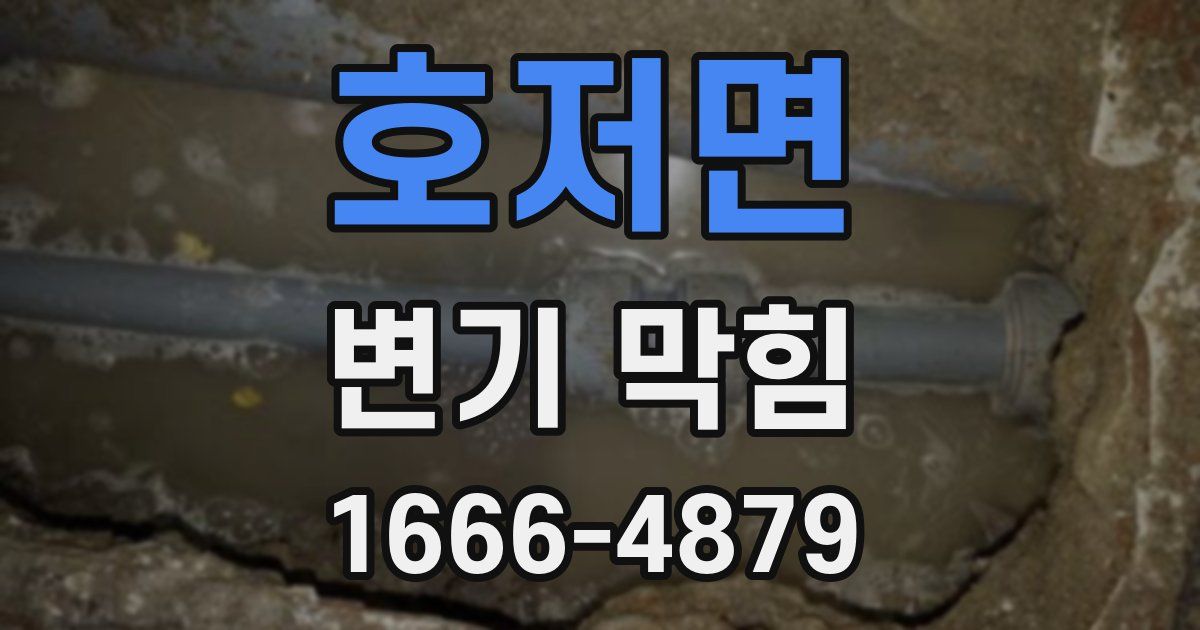 호저면 변기 막힘