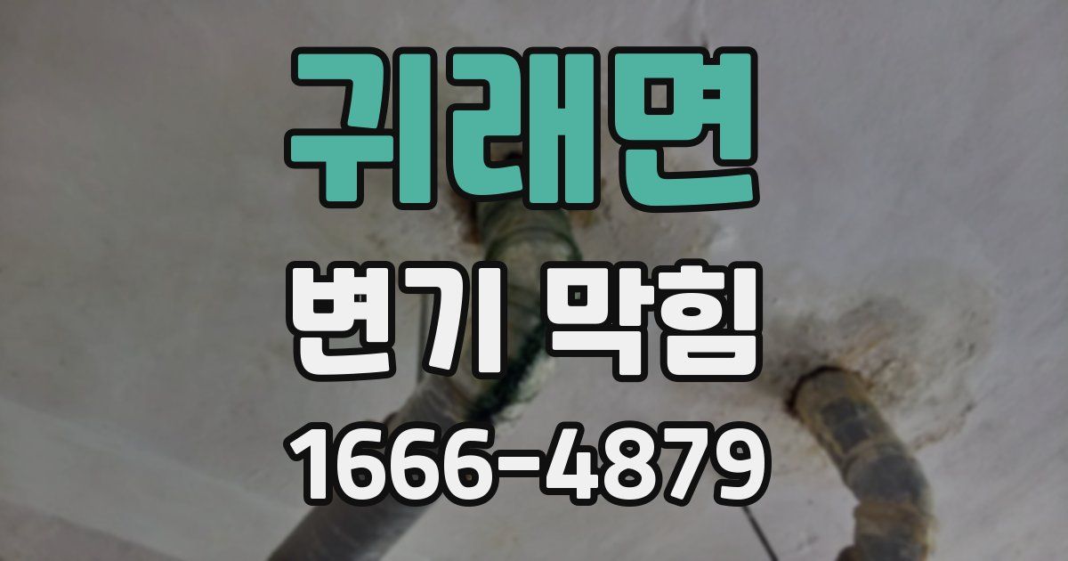 귀래면 변기 막힘