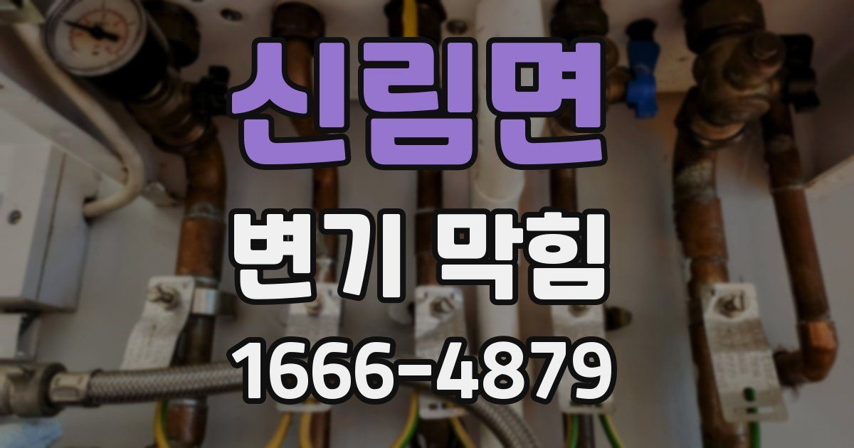 신림면 변기 막힘