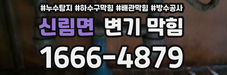 신림면 변기 막힘