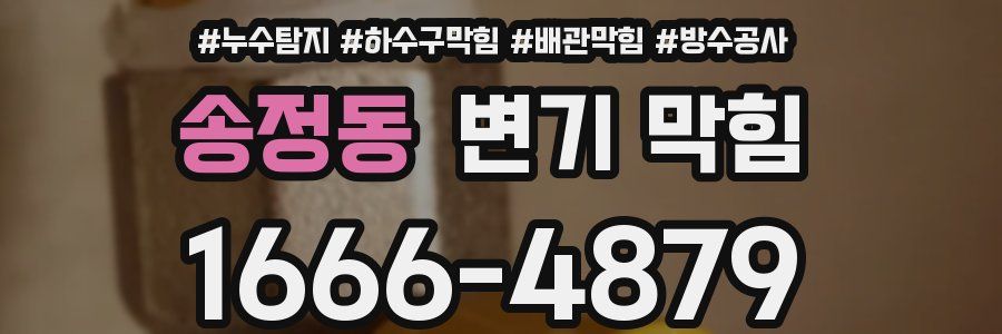 송정동 변기 막힘