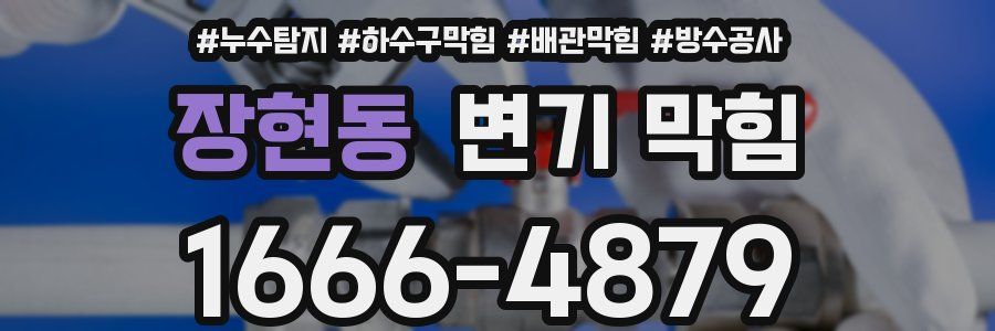 장현동 변기 막힘