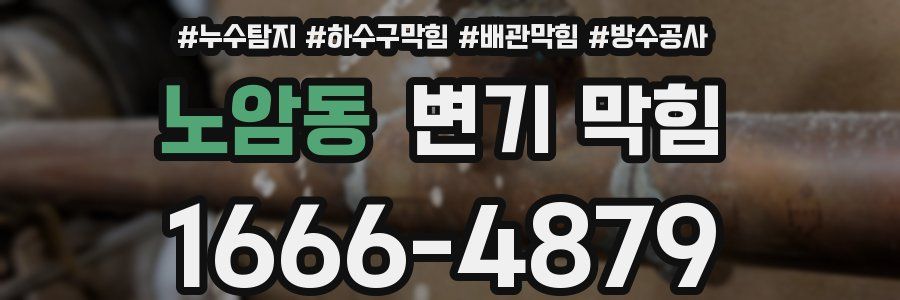 노암동 변기 막힘