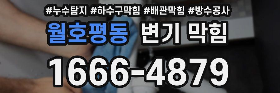 월호평동 변기 막힘