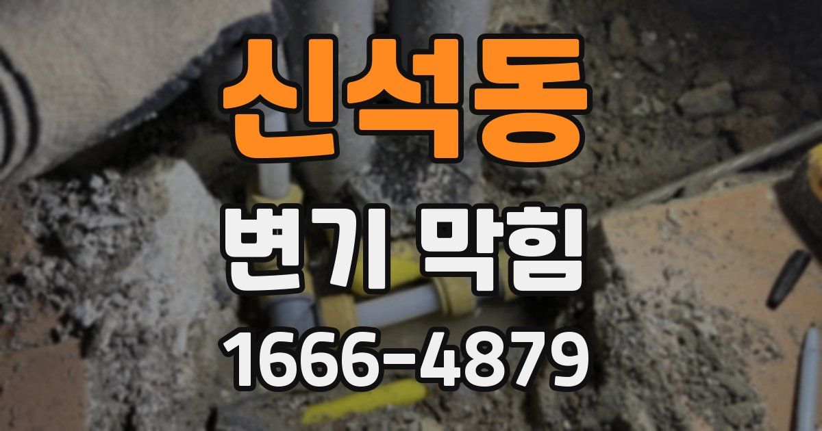 신석동 변기 막힘