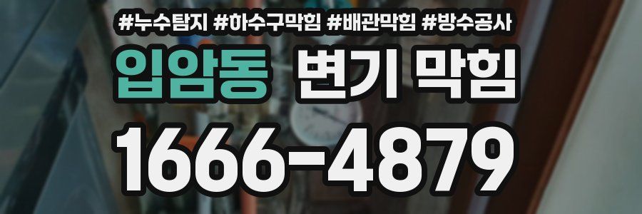입암동 변기 막힘