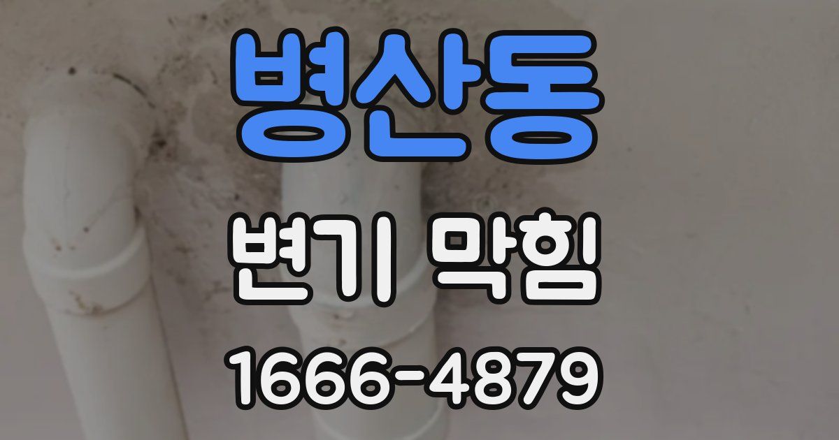 병산동 변기 막힘