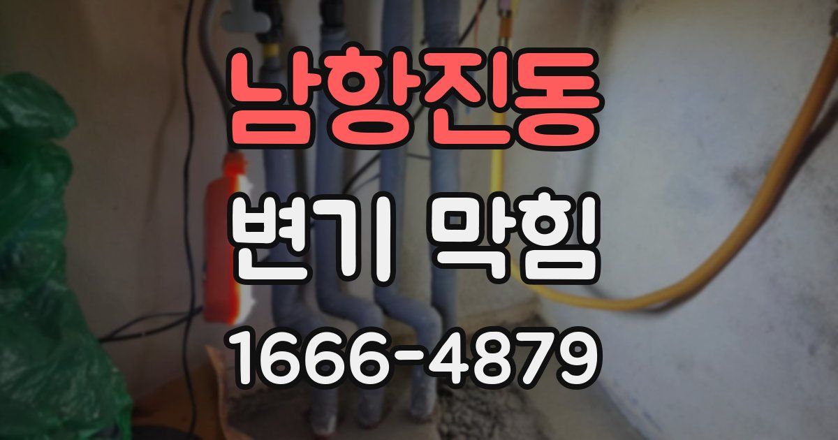 남항진동 변기 막힘