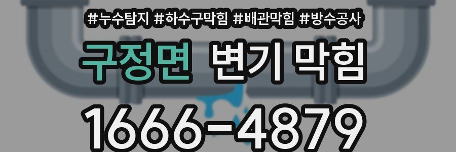 구정면 변기 막힘