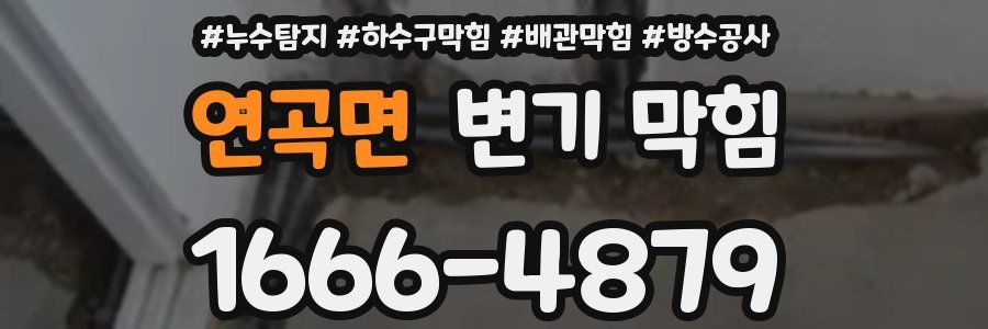 연곡면 변기 막힘