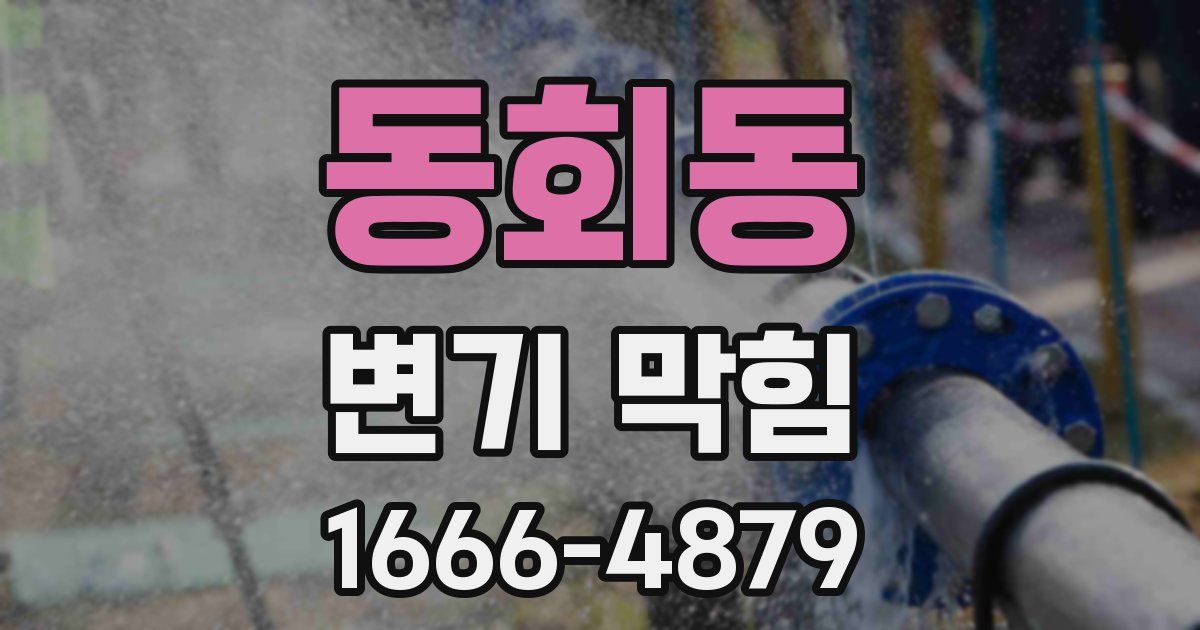 동회동 변기 막힘