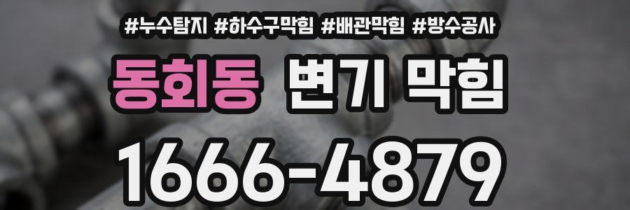 동회동 변기 막힘
