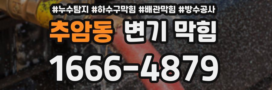 추암동 변기 막힘
