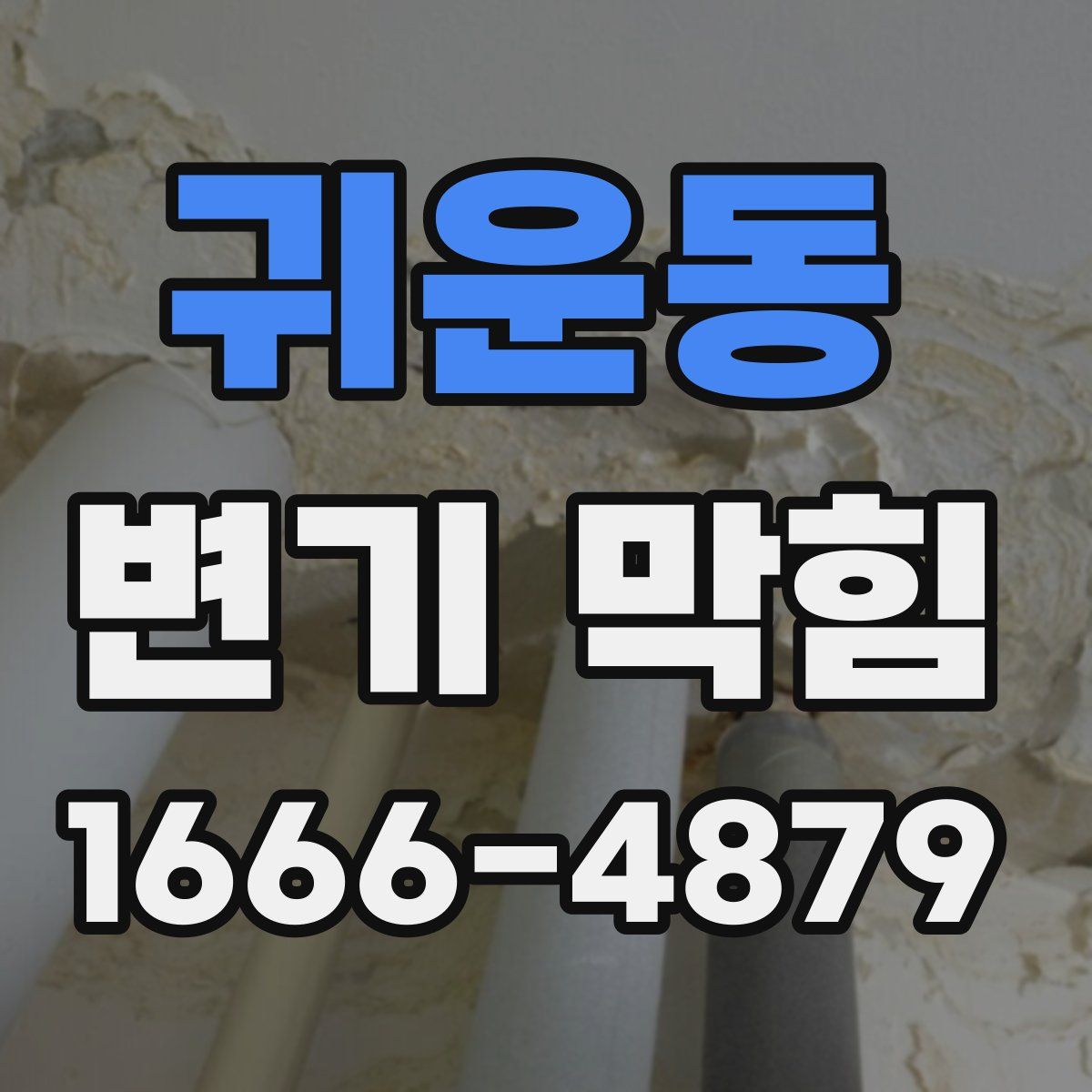 귀운동 변기 막힘