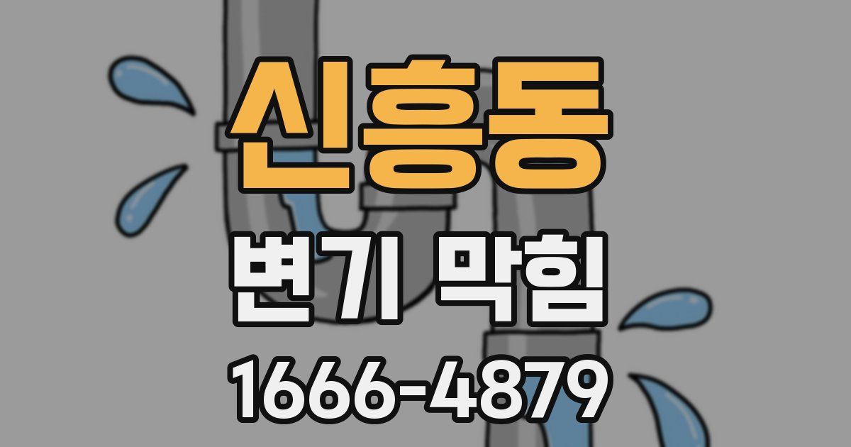 신흥동 변기 막힘