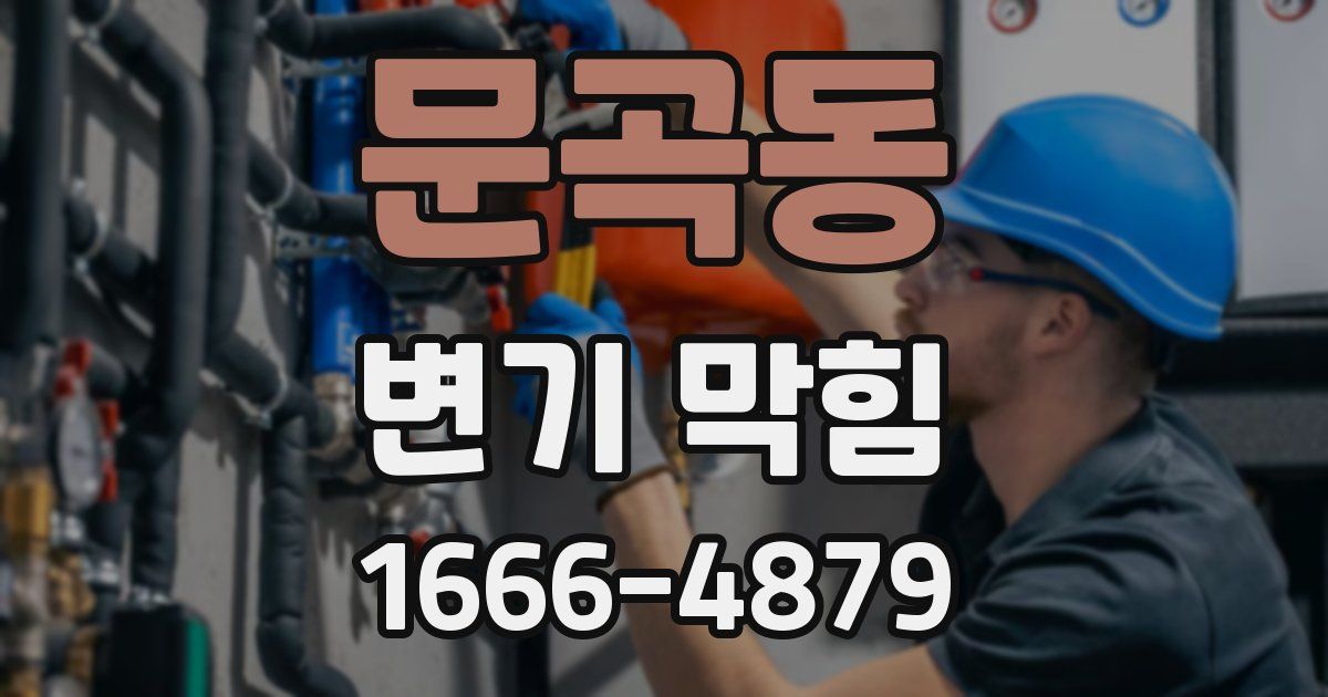 문곡동 변기 막힘