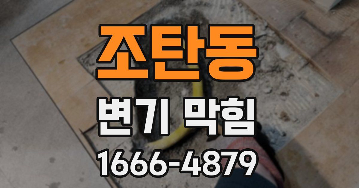 조탄동 변기 막힘