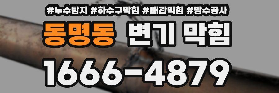 동명동 변기 막힘