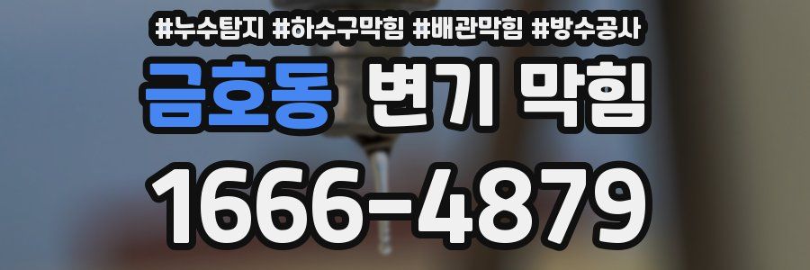 금호동 변기 막힘