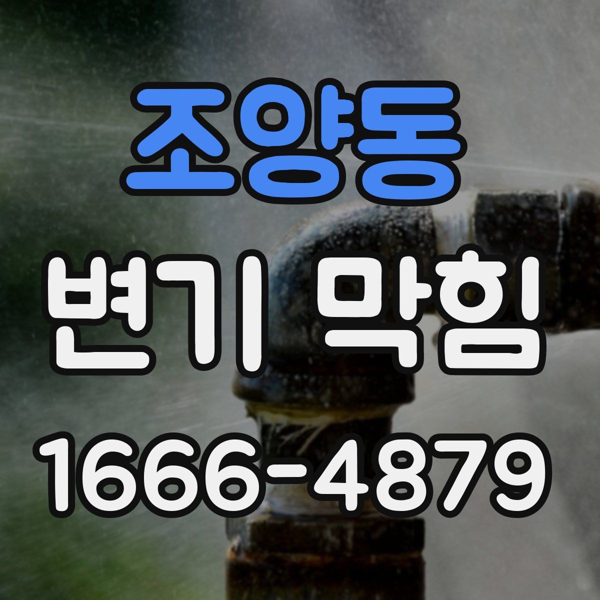 조양동 변기 막힘