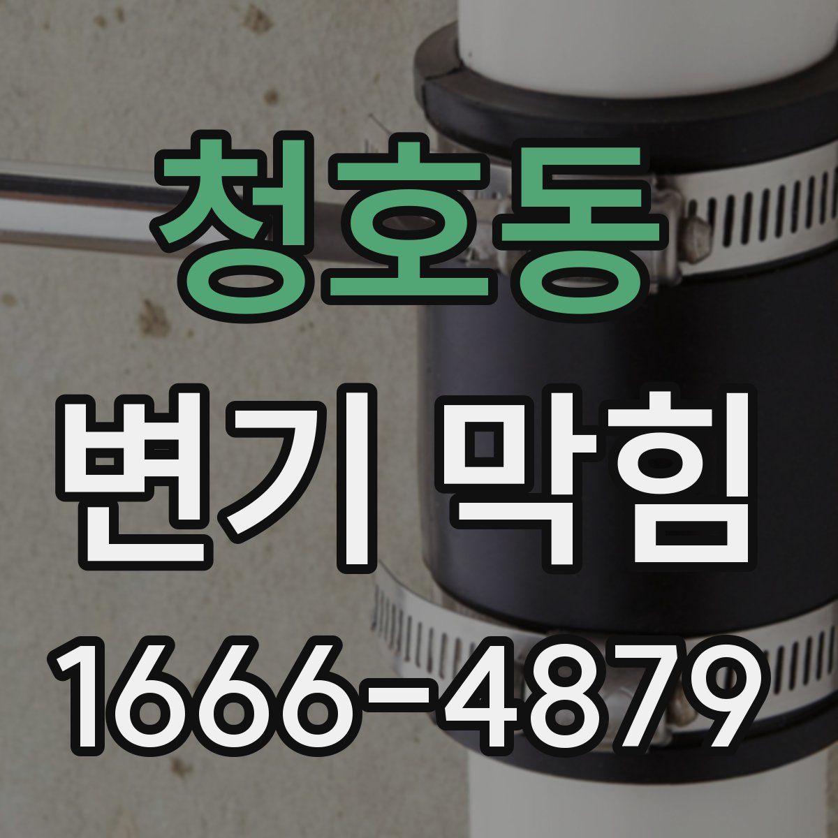 청호동 변기 막힘