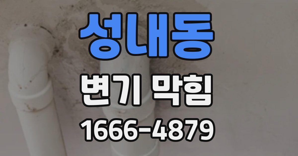 성내동 변기 막힘