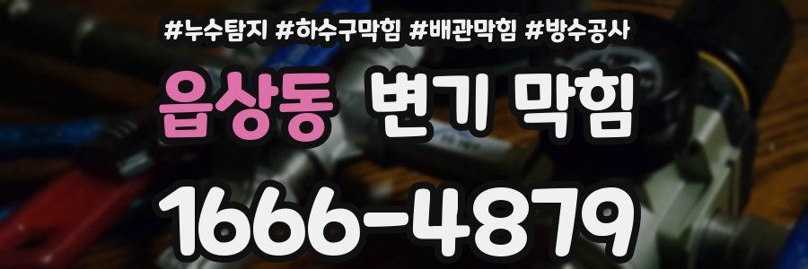 읍상동 변기 막힘