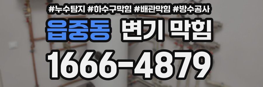 읍중동 변기 막힘
