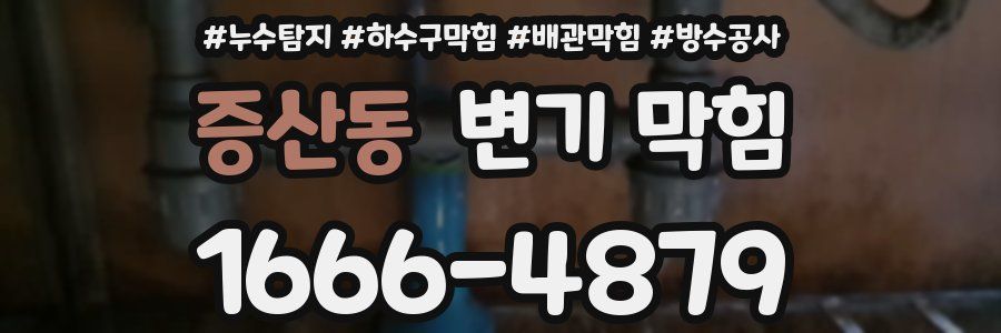 증산동 변기 막힘