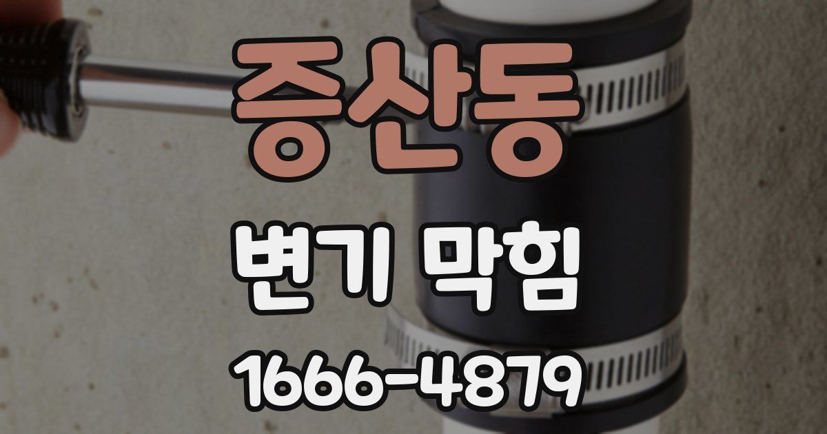증산동 변기 막힘