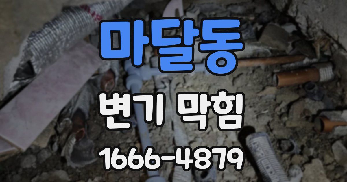 마달동 변기 막힘
