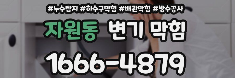 자원동 변기 막힘