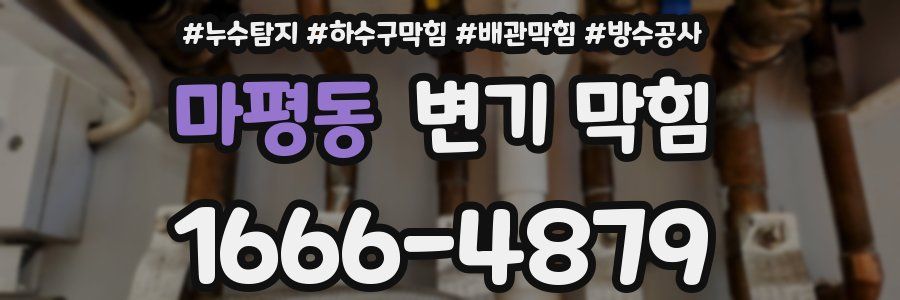 마평동 변기 막힘