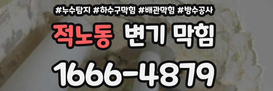 적노동 변기 막힘
