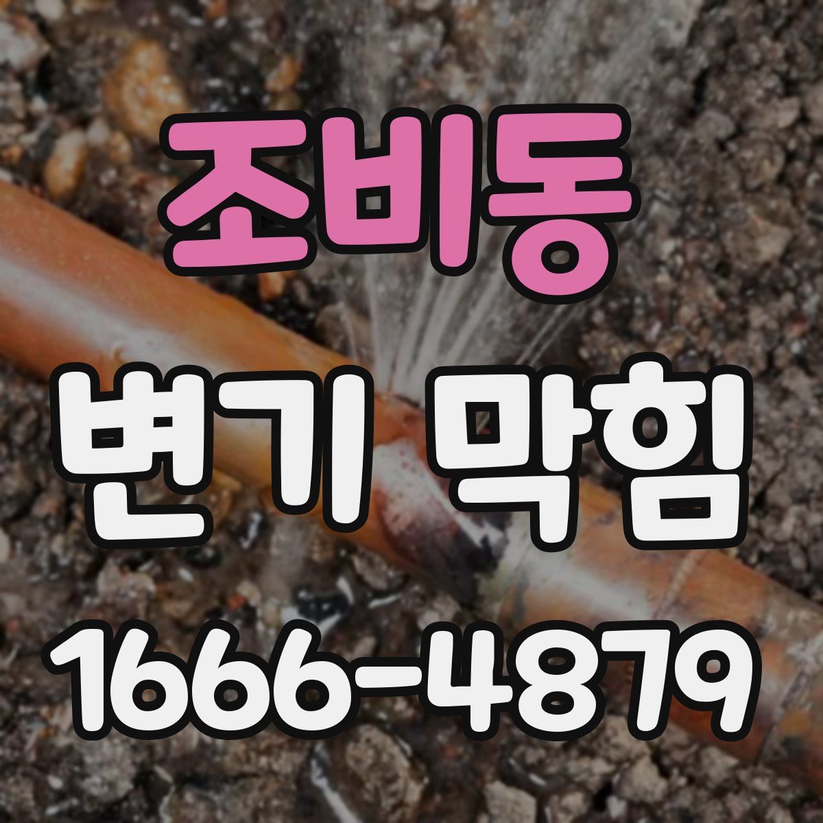 조비동 변기 막힘