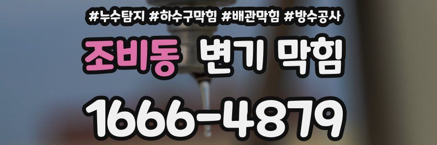 조비동 변기 막힘