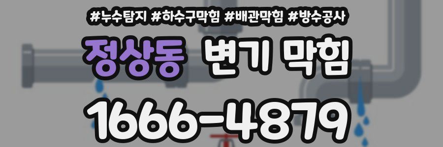 정상동 변기 막힘