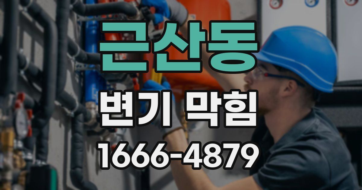 근산동 변기 막힘