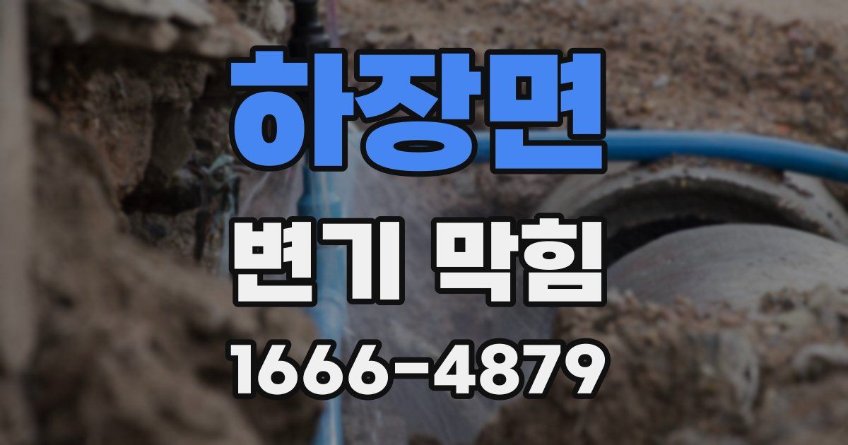 하장면 변기 막힘